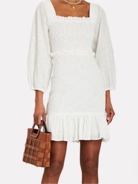Veronica Beard Denise eyelet mini dress